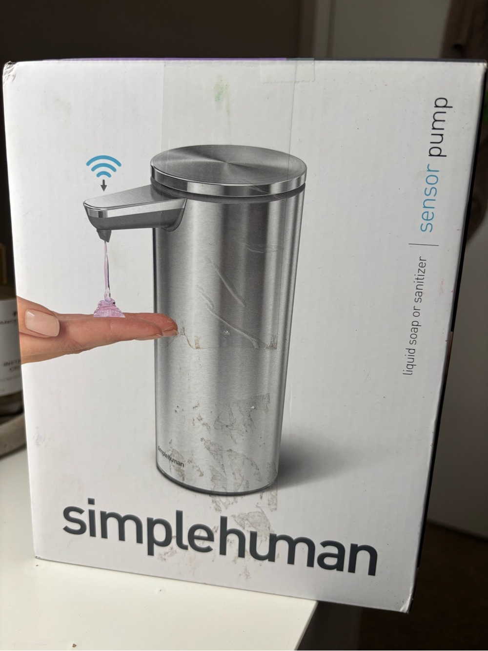 simplehuman Sensor Soap Pump - Silver NWT
